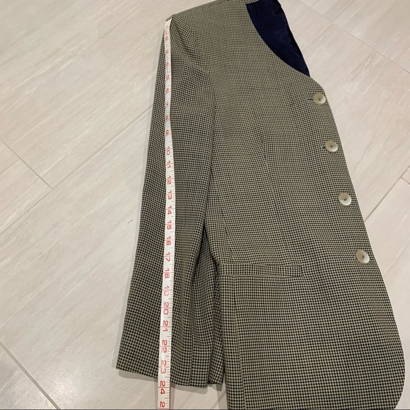 Vintage Italian Shawl Collar Tweed Blazer Size 10 - Picture 12 of 14